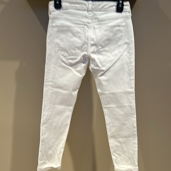 Banana Republic Size 0 White Denim Cropped Skinny Fit Jeans. 15% off 2+ bundle - Picture 2 of 3